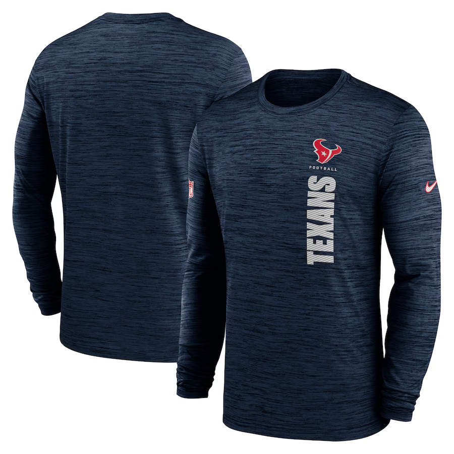 Men Houston Texans blue 2024 Nike NFL long sleeve t shirts->indianapolis colts->NFL Jersey